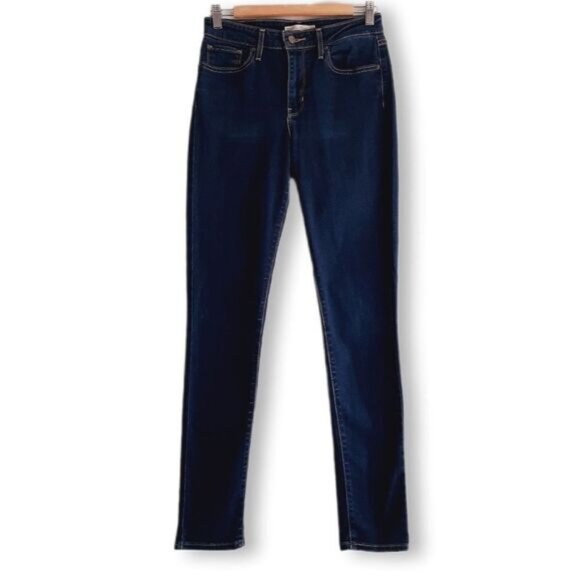 LEVI'S 721 \ High Rise Skinny Medium Blue Wash Sz 28 - Picture 2 of 12